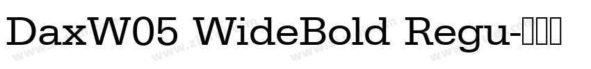 DaxW05 WideBold Regu字体转换